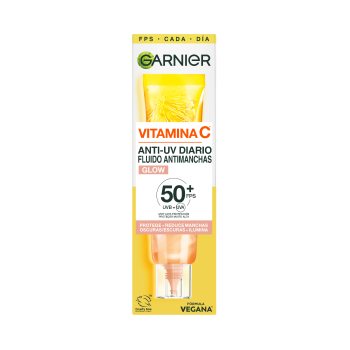 Vitamina C Siero Antimacchie Anti-UV Quotidiano Effetto Glow SPF50+