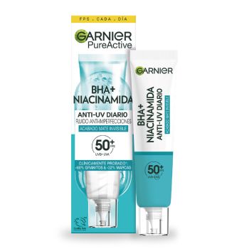 Pure Active Fluido UV Quotidiano con BHA + Niacinamide SPF50+