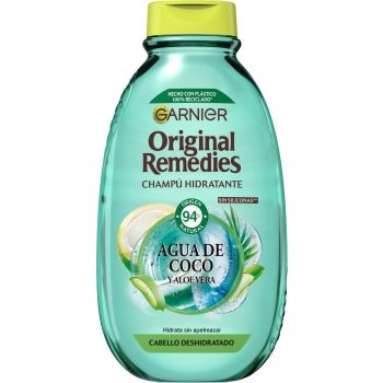 Original remedies Shampoo idratante all'acqua di cocco e aloe vera