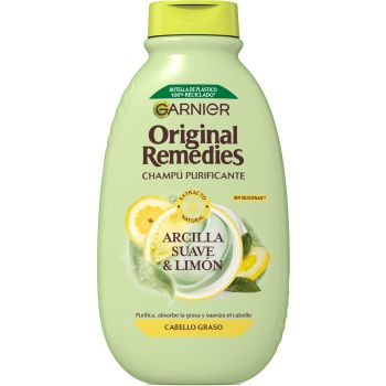 Original remedies Shampoo per capelli grassi all'argilla e al limone