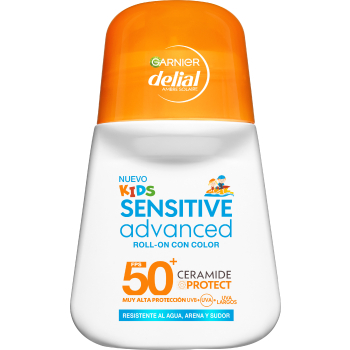 Delal sensitive advanced kids roll-on con colorato SPF 50+
