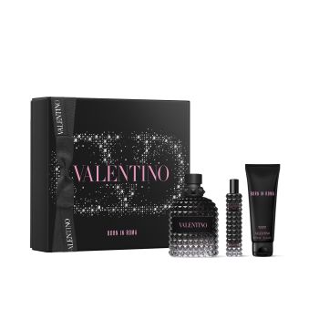  Uomo Cofanetto Born in Roma EDT + Gel Doccia + Mini