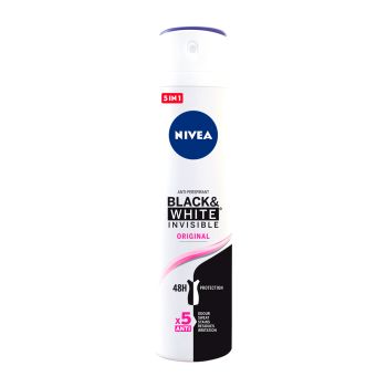 Deodorante spray clean Invisible Black &amp; White