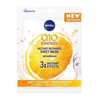 Maschera in tessuto alla vitamina C di q10 plus