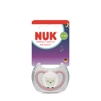 Ciuccio in silicone Air Night Perfect Match 18-36 mesi