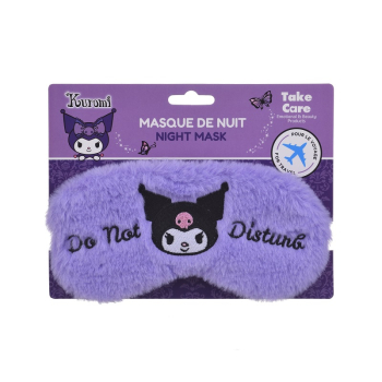 Maschera da notte Kuromi Plush Satin Travel