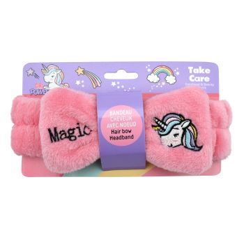 Cerchietto per capelli unicorno con fiocco