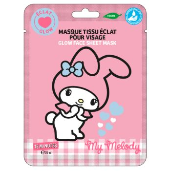 My Melody Glow Maschera per il viso in tessuto 15 minuti