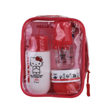 Cofanetto da Viaggio Hello Kitty Travel Case Sunny Paradise Crema + Bruma + Gel Cofanetto da Viaggio Hello Kitty Travel Case Sunny Paradise Crema + Bruma + Gel