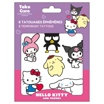 Hello Kitty i przyjaciele brokatowe tatuaże na ciało Hello Kitty i przyjaciele brokatowe tatuaże na ciało