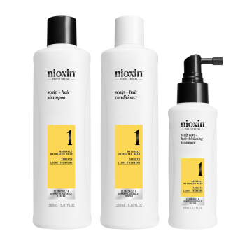 Kit per il trattamento dei capelli naturali con lievi indebolimenti