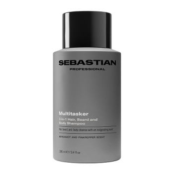 Multitasker Shampoing 3-en-1 pour Homme Cheveux, Barbe et Corps
