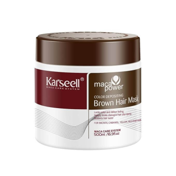 Maschera pigmentante per capelli castani