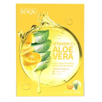 Maschera di brightening all'aloe vera e vitamina C