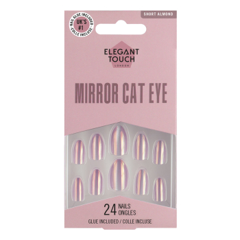 Unghie Finte Gel Finish Mirror Cat Eye