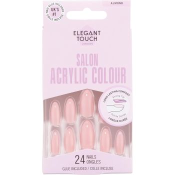 Unghie finte colorate in acrilico Rhubarb Ripple Salon