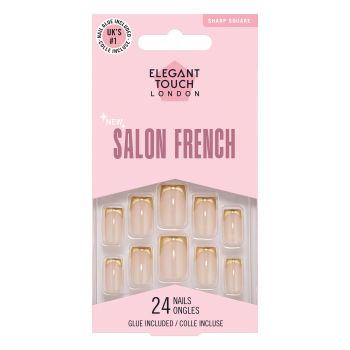 Unghie finte Salon French Gold Chrome