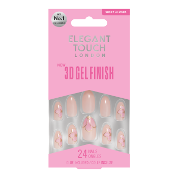 3D Gel-Finish vergoldete Blütenblätter Kunstnägel