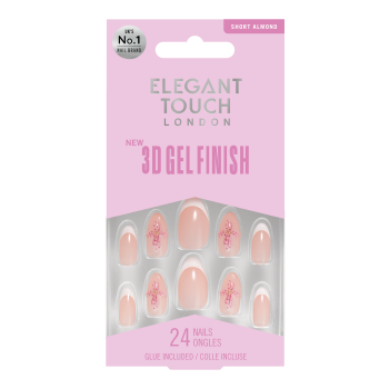 Nail Tips 3D Gel Finish Orchidee Blüte