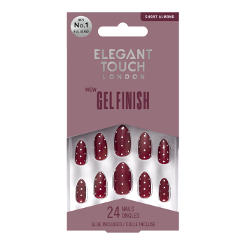 Edycja Limitowana Gel Finish - Sztuczne Paznokcie Cherry Polka