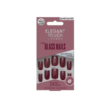 Ed. Limitowana Glass Nails - Glass Plum Sztuczne Paznokcie