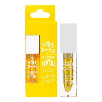 Olio labbra alla vaniglia e caramello salato Olio labbra alla vaniglia e caramello salato