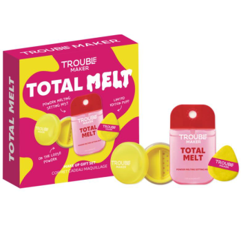 Set Total Melt Gift Spray Fijador + Polvos Compactos + Borla