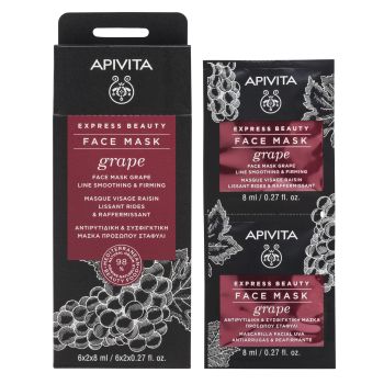 Maschera viso antirughe e rassodante Uva