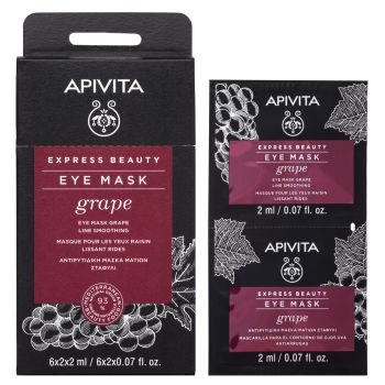 Express Beauty Maschera contorno occhi antirughe all'uva