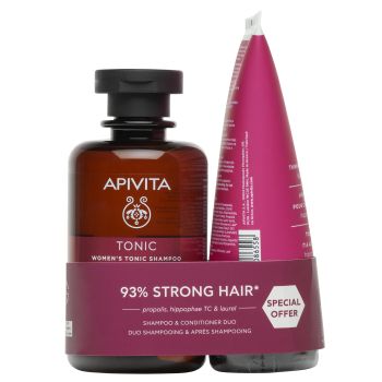Shampoo e balsamo tonificanti anti-caduta per donna