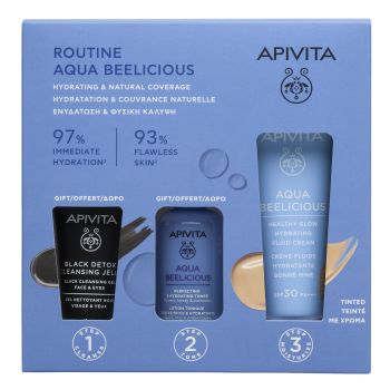 Routine idratante aqua Beelicious e Pack copertura naturale