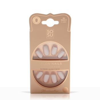 Salon Nails In Seconds Marshmallow Unghie Finte