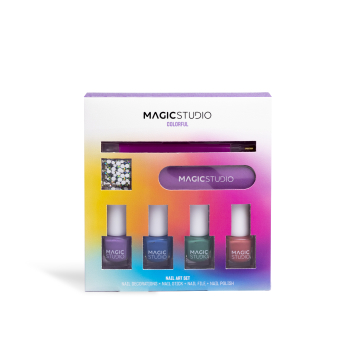 Set di decorazioni per unghie colorate