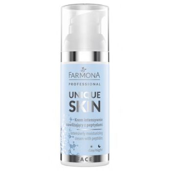 Unique Skin Crema viso idratante intensiva con peptidi