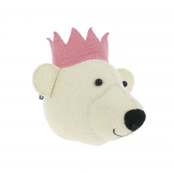 Orso con corona rosa mini
