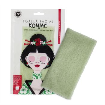 Asciugamano per il viso al tè verde Konjac