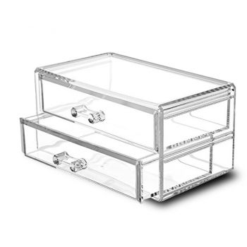 Organizzatore di cosmetici a 2 cassetti