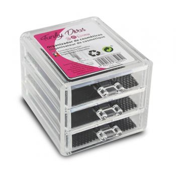 Organizzatore di cosmetici a 3 cassetti