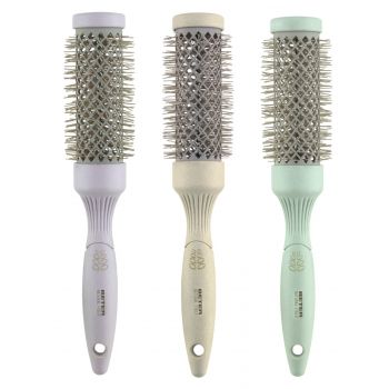 Spazzola termica in fibra naturale ceramidi