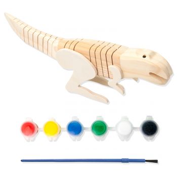 Dinosauro di Legno da Dipingere