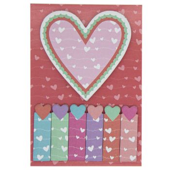 Set Note Adesive e Pagine Cuore