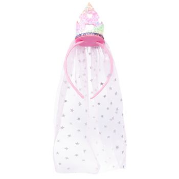 Cerchietto corona glitterata multicolore Little Princess Cerchietto corona glitterata multicolore Little Princess