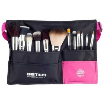 Cintura regolabile con 12 pennelli da trucco professionali