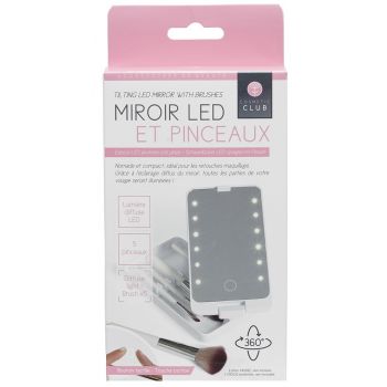 Specchio a led con spazzole