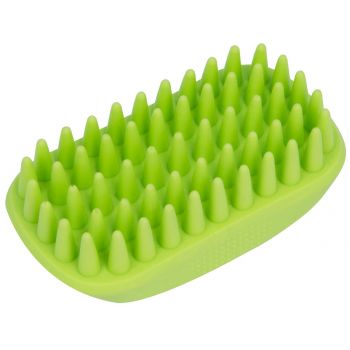 Spazzola Massaggiante Perni in Silicone Rosa