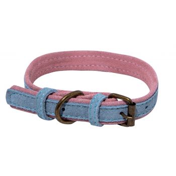 Collana Bicolore Pelle per Cane