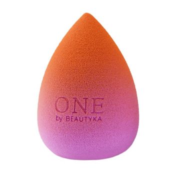 Spugna per make-up con cipria arancione naturale