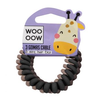 Set 3 Gomme Cable Marrone