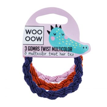 Set 3 Gomme Multicolore Twist
