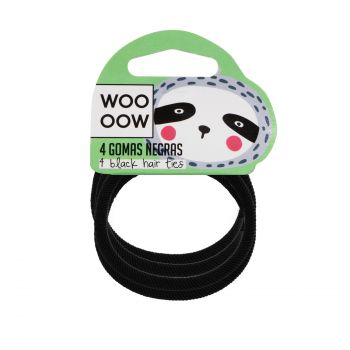 Set di 4 Gomme Elastice Nera